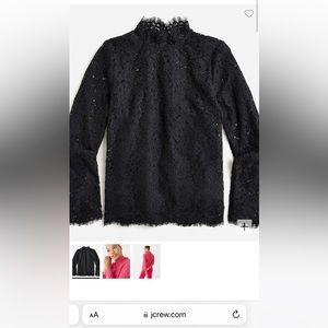 NWT JCrew scalloped lace top size 12
